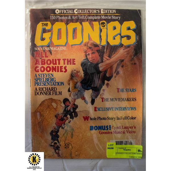 THE GOONIES COLLECTORS EDITION