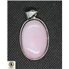 Image 1 : #137-NATURAL PINK ROSE QUARTZ PENDANT