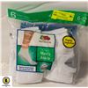 Image 1 : ANKLE SOCKS WHITE,SIZE 6-12,6-PACK,FRUIT OF THE