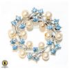 Image 1 : VINTAGE PEARL N RHINESTONE BROOCH