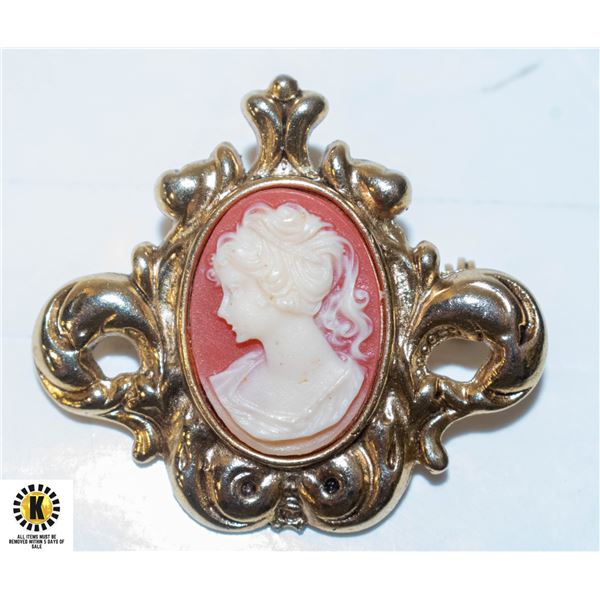 VINTAGE CAMEO BROOCH