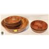 Image 1 : 10 WOODEN SALAD BOWLS