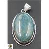 Image 1 : #224-NATURAL BLUE APATITE PENDANT