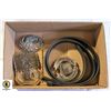 Image 1 : BOX WITH NEW GENUINE LEATHER BLACK BELT
