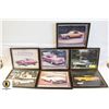 Image 1 : BUNDLE OF FRAMED VINTAGE VEHICLE WALL HANGINGS