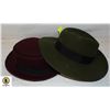 Image 1 : 2 LADIES WOOL FELT HATS TOGETHER-ESTATE