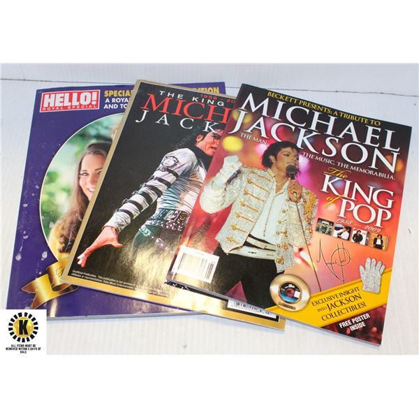 LOT OF SPECIAL EDITION MICHAEL JACKSON & ROYAL