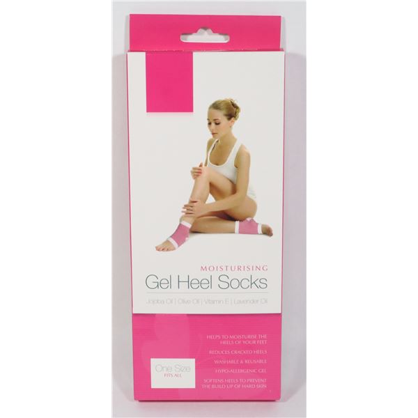 NEW PAIR OF MOISTURIZING GEL HEEL SOCKS