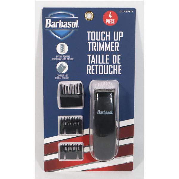 NEW 4PC BARBASOL TOUCH UP TRIMMER