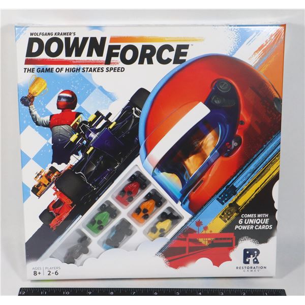 NEW DOWN FORCE RACING THEME BOARDGAME