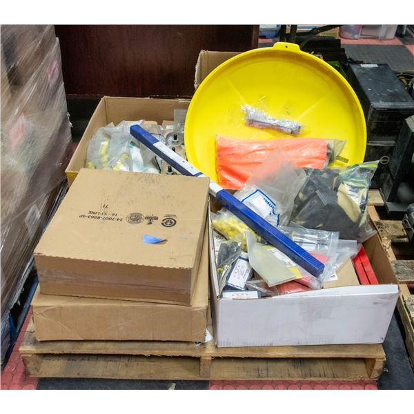 PALLET OF NEW TOOLS AND SHOP SUPPLIES ETC.