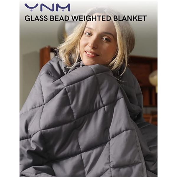 NEW YNM 15LB QUEEN SIZE WEIGHTED BLANKET