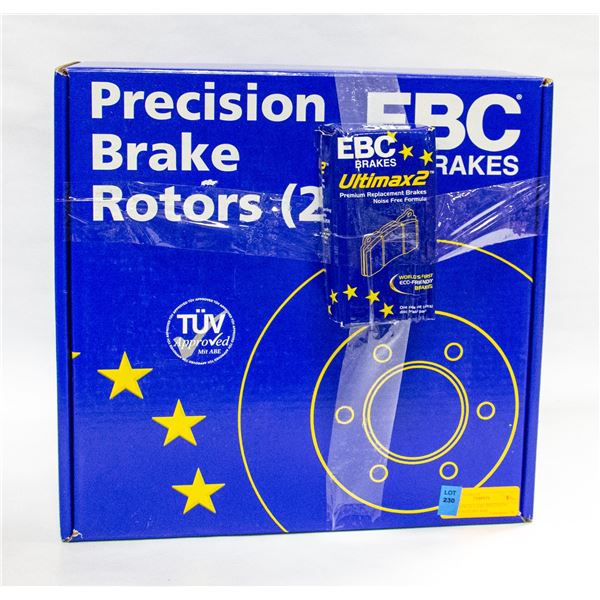 NEW BOX OF 2 EBC PRECISION BRAKE ROTORS AND