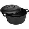 Image 2 : NEW AMAZON BASICS PRE-SEASONED CAST IRON DUTCH