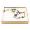 Image 1 : .925 SILVER BRACELET WITH CHARMS