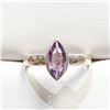Image 1 : S47-110 SILVER AMETHYST RING