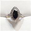 Image 1 : S47-109 SILVER ONYX RING