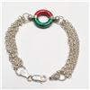 Image 1 : S47-103 SILVER GENUINE GEMSTONE BRACELET