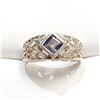 Image 1 : S47-118 SILVER AMETHYST RING