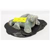 Image 1 : ESTATE YUKON SOAPSTONE WALRUS CARVING-ESTATE