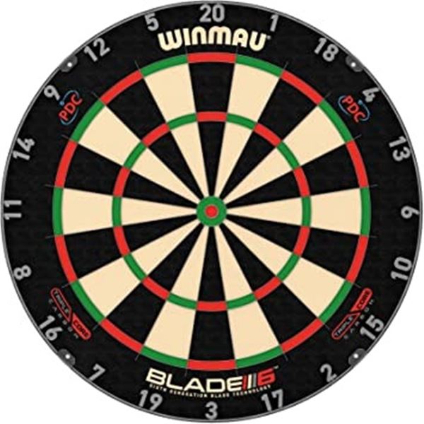 NEW WINMAU BLADE6 TRIPLE CORE CARBON PRO DARTBOARD