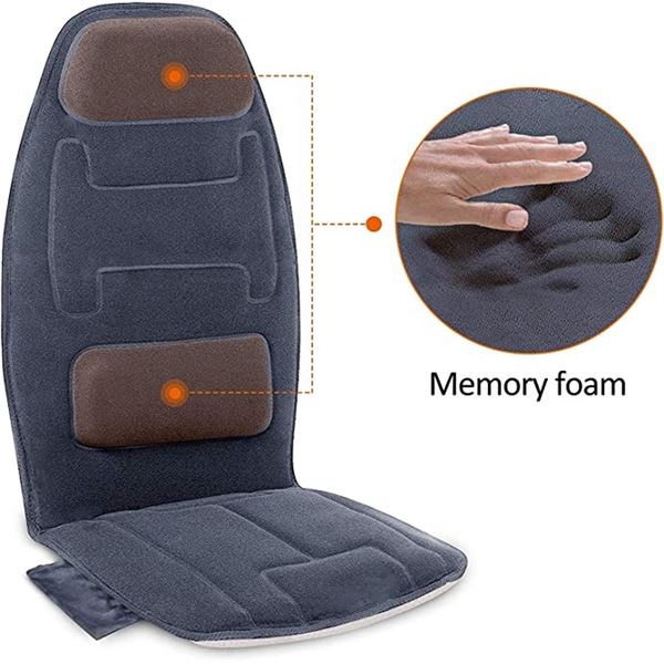 NEW SNAILAX BLACK MEMORY FOAM CUSHION W/ HEAT &