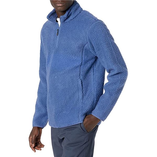 NEW AMAZON ESSENTIALS MENS XXL LIGHT BLUE FLEECE