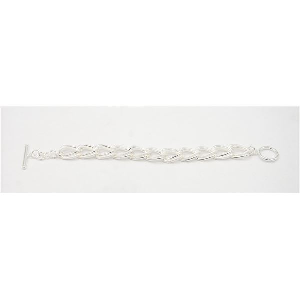 NEW .925 SILVER BRACELET APPROX 8 INCHES LONG