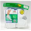 ANKLE SOCKS WHITE,SIZE 12-16,6-PACK