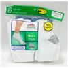 Image 1 : ANKLE SOCKS WHITE,SIZE 12-16,6-PACK