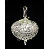 Image 1 : PINWHEEL CRYSTAL FOOTED CANDY DISH W/ LID