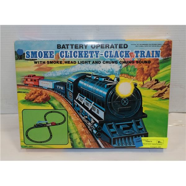 VINTAGE TRAIN SET - NEW IN BOX - COMPLETE
