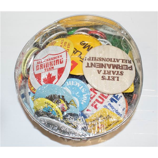 TIN OF VINTAGE BUTTONS