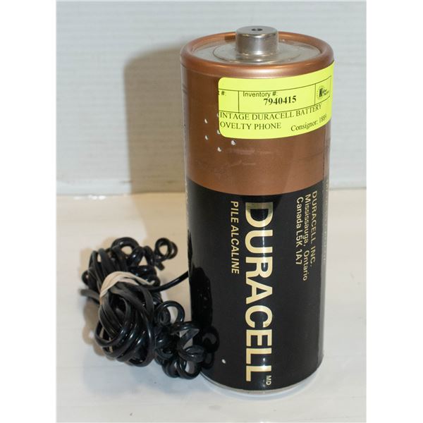 VINTAGE DURACELL BATTERY NOVELTY PHONE