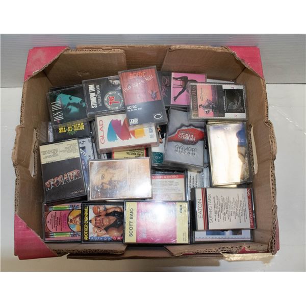 LOT OF CASSETTE TAPES INCLUDES ROCK, POP