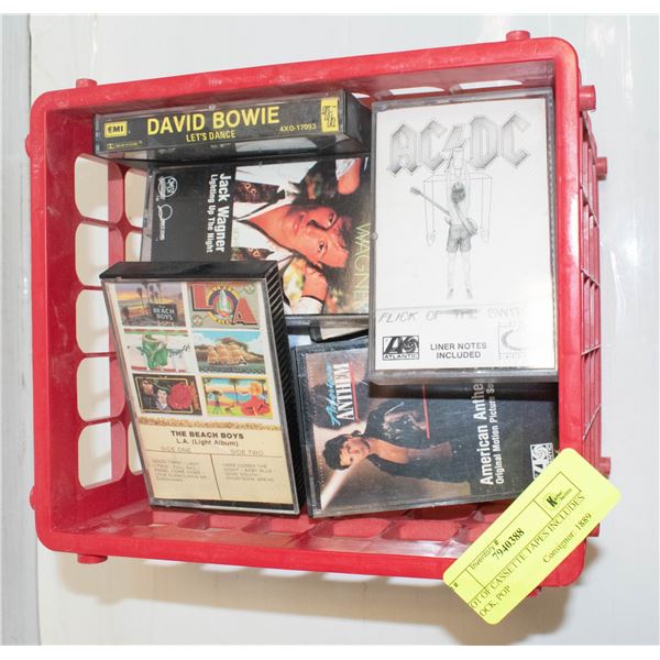 LOT OF CASSETTE TAPES INCLUDES ROCK, POP