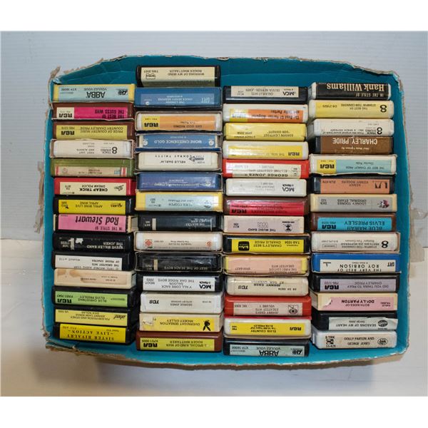 LOT OF 8 TRACK TAPES - ROCK, POP, COUNTRY