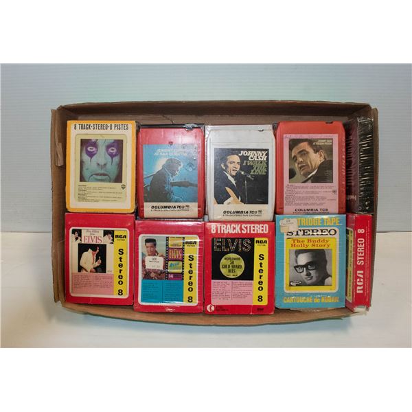 LOT OF 8 TRACK TAPES - ROCK, POP, COUNTRY