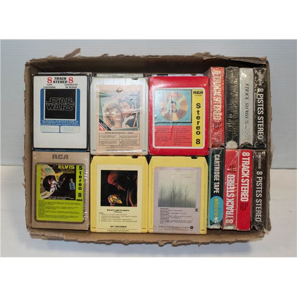 LOT OF 8 TRACK TAPES - ROCK, POP, COUNTRY