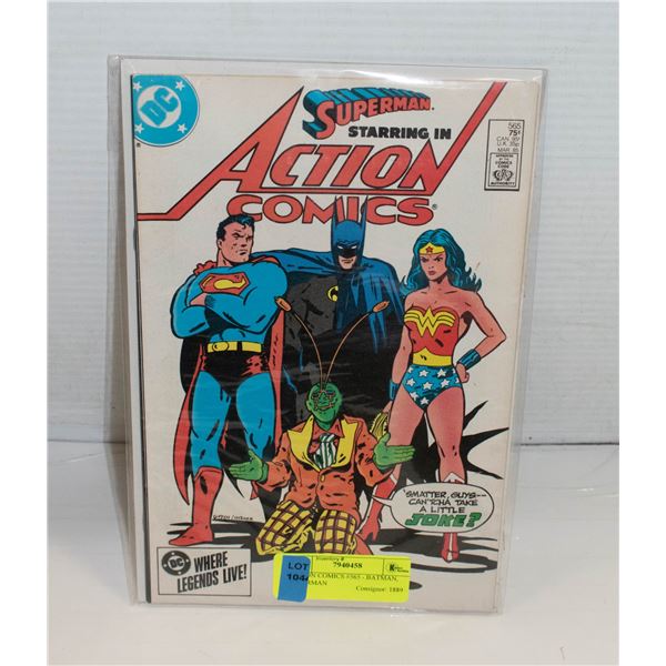 ACTION COMICS #565 - BATMAN, SUPERMAN