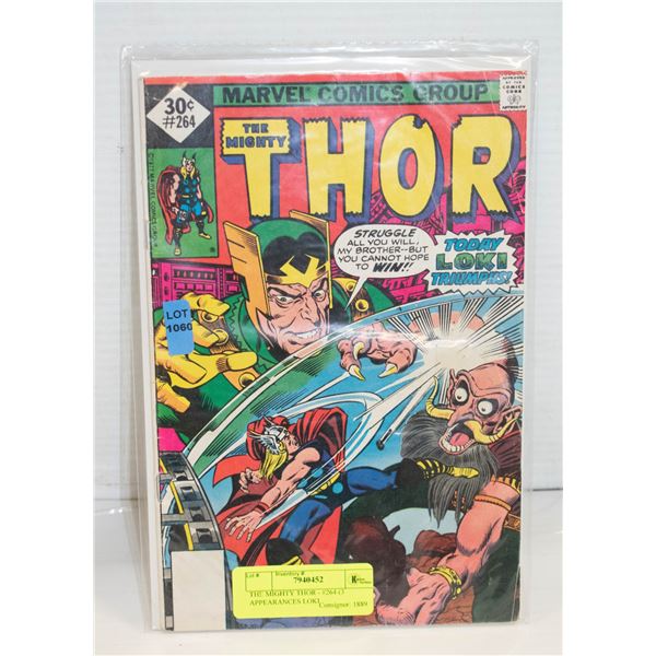 THE MIGHTY THOR - #264 (3 APPEARANCES LOKI