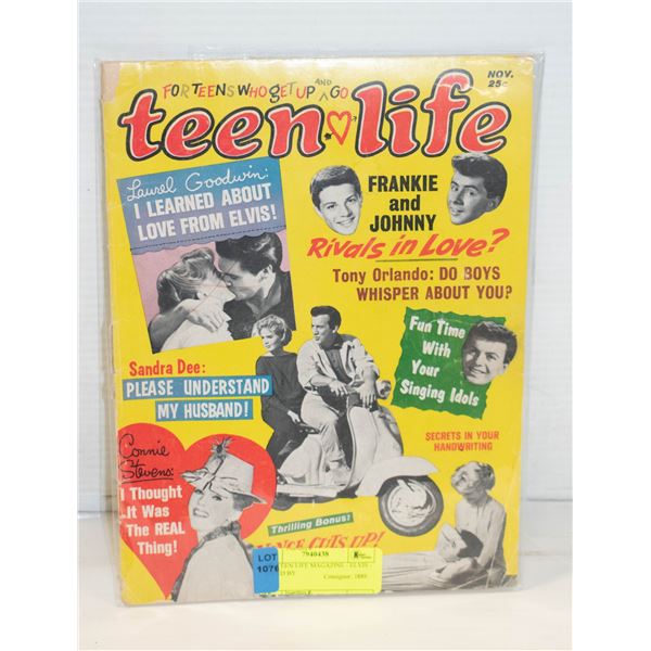 1962 TEEN LIFE MAGAZINE - ELVIS - EDITED BY