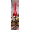 Image 1 : RED PATIO UMBRELLA + STAND