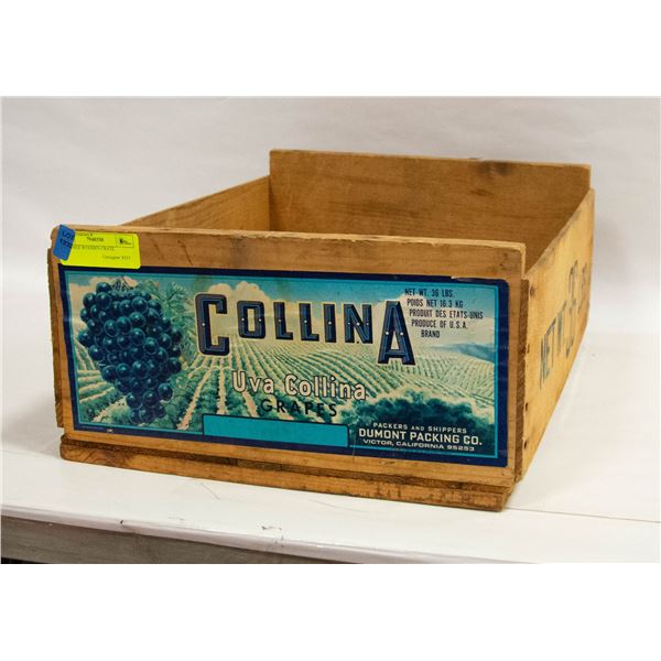 VINTAGE WOODEN CRATE