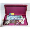 Image 1 : ESTATE COMPACT, COMB & MIRROR, JADE