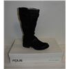 Image 1 : PAIR OF WOMENS MJUS BLACK SUEDE BOOTS