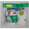 Image 1 : ANKLE SOCKS WHITE,SIZE 6-12,6-PACK