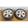 Image 1 : 2 VERY LOW TREAD 225/50R17 KIA 5 BOLT PATTERN RIMS