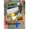 Image 1 : LARGE BOX OF NEW ASSORTED PAINTING SUPPLIES