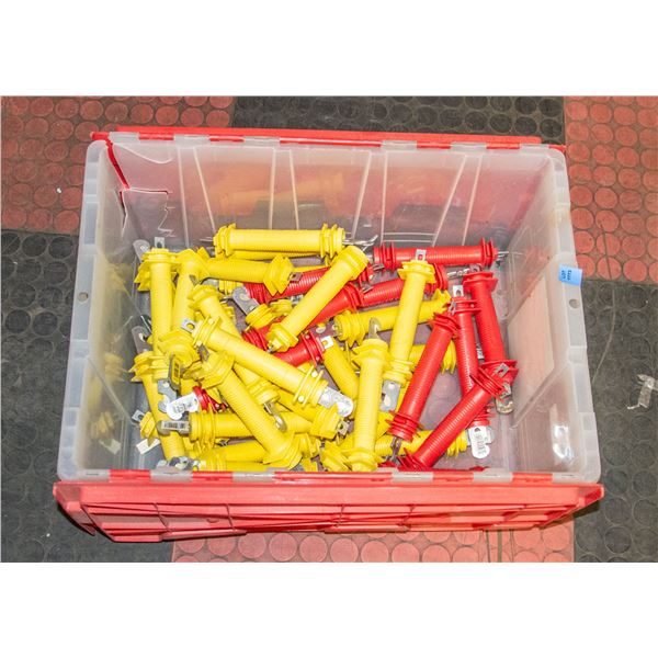 TOTE OF ELECTRICAL WIRE CONNECTOR TOOLS